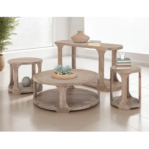 White Balam End Table