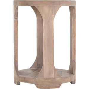 White Balam Chairside Table