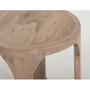 White Balam End Table