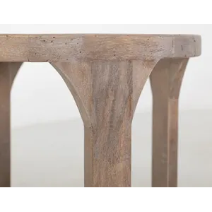 White Balam Chairside Table