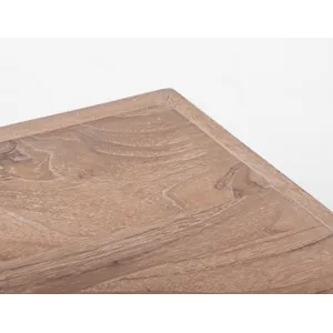 White Teak End Table