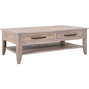 White Teak Cocktail Table