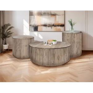 White Balam End Table