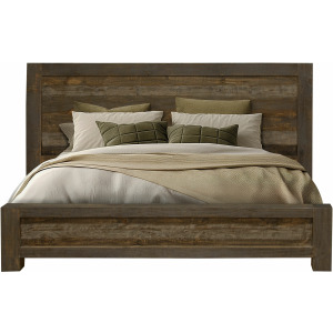 Loft Brown Low Profile Footboard King Bed