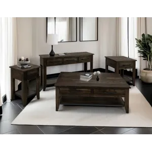 Dark Teak Sofa Table