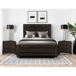 Black Merida Nightstand