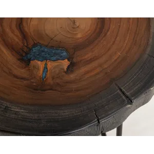 Parota Epoxy End Table