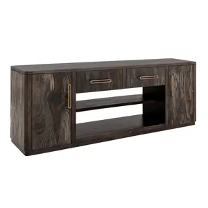 Black Balam TV Stand for Fire Place