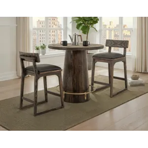 Black Balam Upholstered Barstool