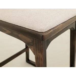 Black Balam Upholstered Barstool