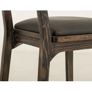 Black Balam Upholstered Barstool