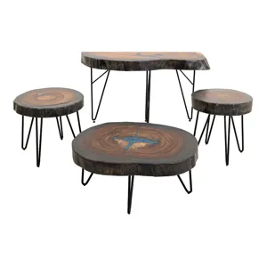 Parota Epoxy End Table