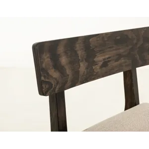 Black Balam Upholstered Barstool