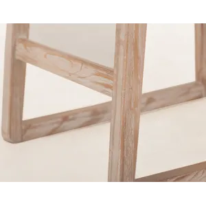 White Balam Upholstered Barstool