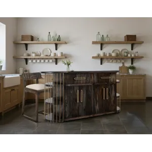 Black Balam Kitchen Island