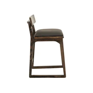Black Balam Upholstered Barstool