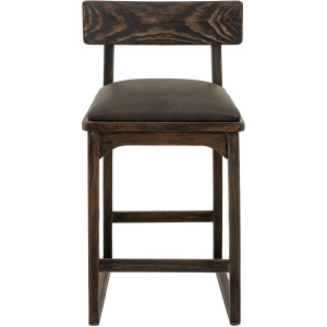 Black Balam Upholstered Barstool
