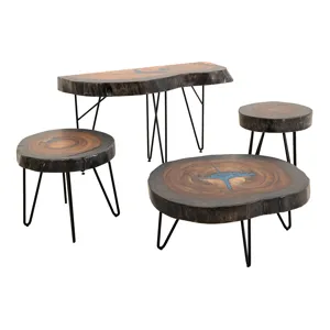 Parota Epoxy Cocktail Table