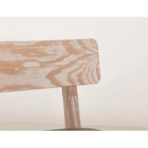 White Balam Upholstered Barstool