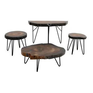 Parota Epoxy Chairside Table