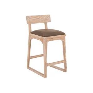 White Balam Upholstered Barstool