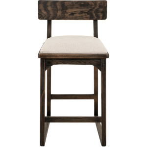 Black Balam Upholstered Barstool