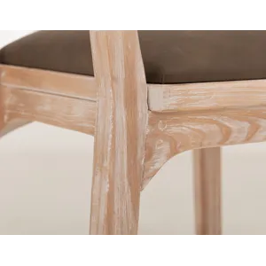 White Balam Upholstered Barstool