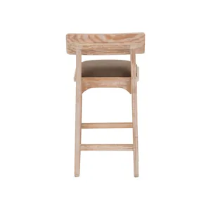 White Balam Upholstered Barstool