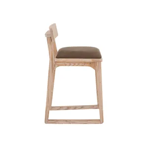 White Balam Upholstered Barstool