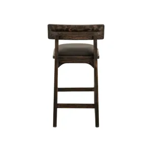 Black Balam Upholstered Barstool