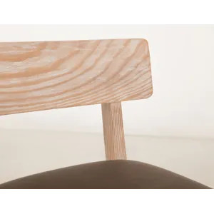 White Balam Upholstered Barstool