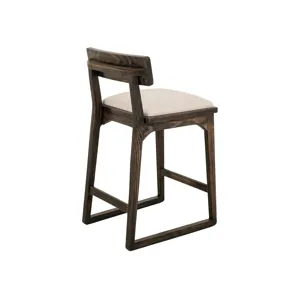 Black Balam Upholstered Barstool