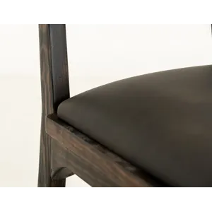 Black Balam Upholstered Barstool