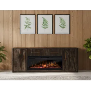 Black Balam TV Stand for Fire Place