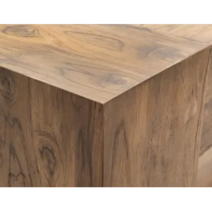Natural Teca Console for Fire Place