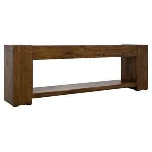 Natural Teca Console for Fire Place