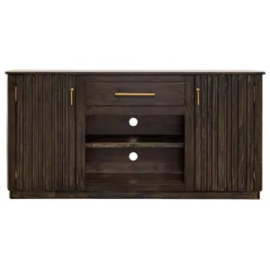 Dark Mezquite TV Stand for Fire Place