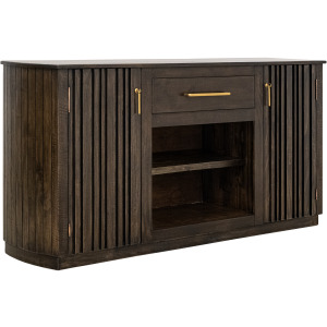 Dark Mezquite TV Stand for Fire Place