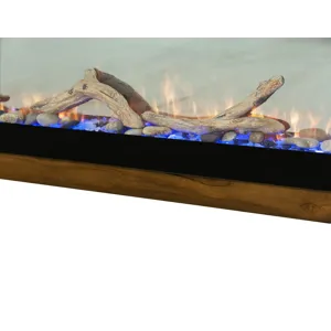 Natural Teca Console for Fire Place