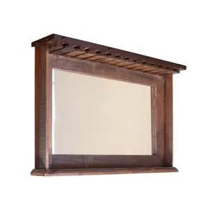 Mirror bar w/cup holders & shelf