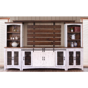 Pueblo White 4 PC Entertainment Wall