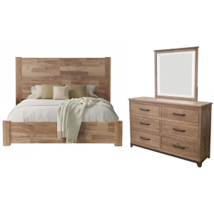 Natural Parota 3 PC Bedroom Set