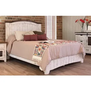 Pueblo White Queen Platform Bed