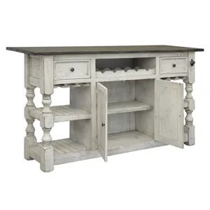 Stone Bar &amp; 2 Stools