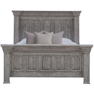 Terra Gray King Panel Bed