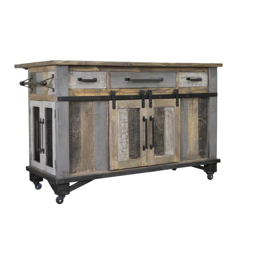 Loft Brown Kitchen Island