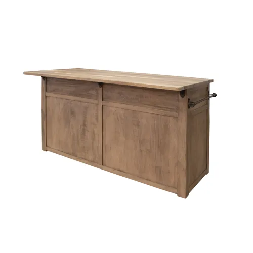 Natural Parota Kitchen Island