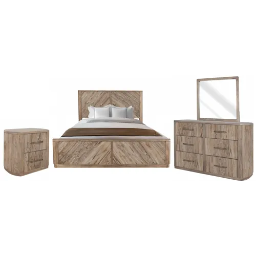 White Balam 4 PC Bedroom Set