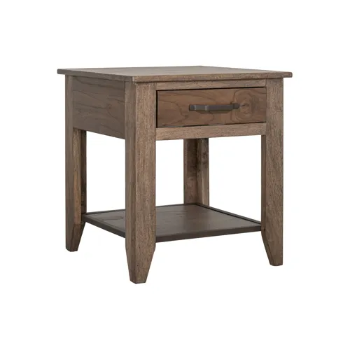 Natural Teca End Table