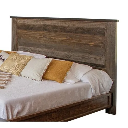 Antique Gray Queen Headboard